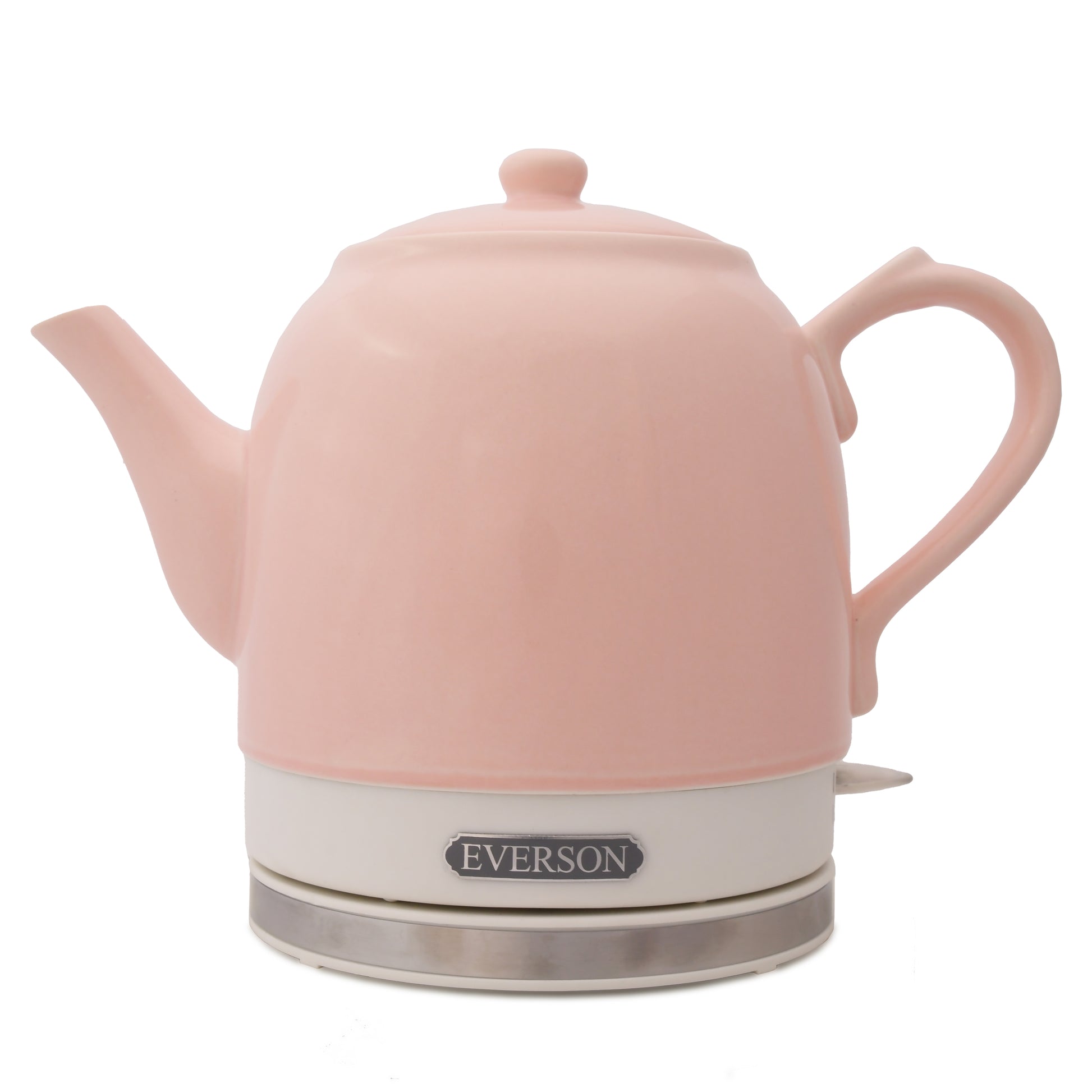 Everson 1.5L Electric Kettle. 100% Ceramic Pink Electric Tea Kettle, Tea  Maker, Hot Water Kettle